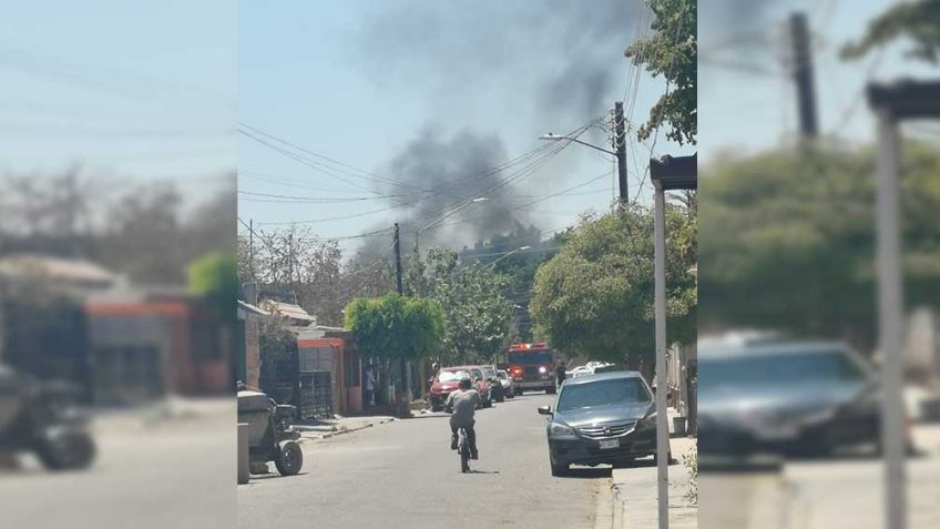 Cajeme: Fuerte incendio aterroriza a vecinos de la colonia Constitución