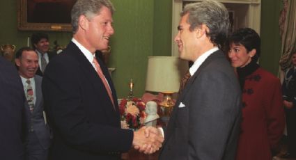 Revelan FOTOS de Jeffrey Epstein y Ghisline Maxwell con Bill Clinton en la Casa Blanca