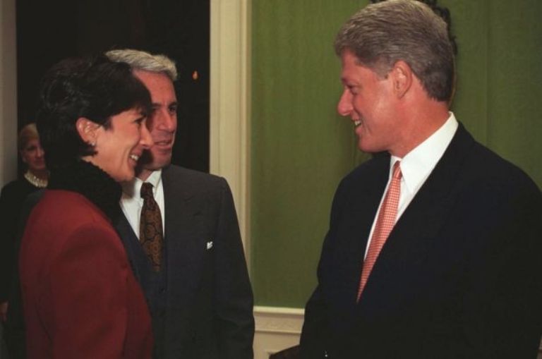 Jeffrey Epstein y Ghislaine Maxwell se reunieron con Bill Clinton en 1993