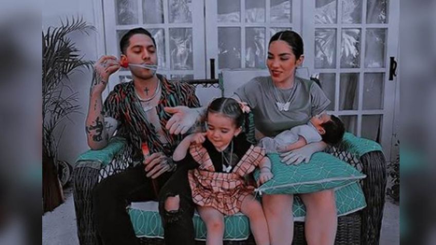 ¡Por primera vez! Kimberly Loaiza y Juan de Dios Pantoja posan junto a Kima y Juanito