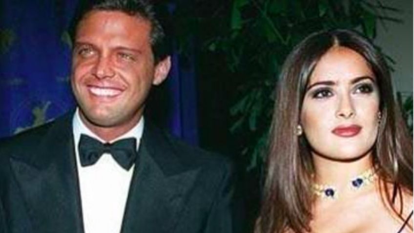 ¡Noche de Oscar! Así lució Salma Hayek en la alfombra roja de la mano de Luis Miguel