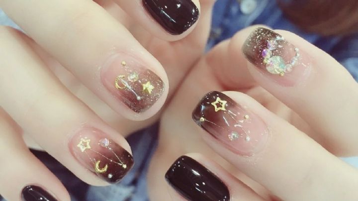 ¡Brilla más que el sol! Estos diseños de uñas con toques dorados te darán un gran estilo