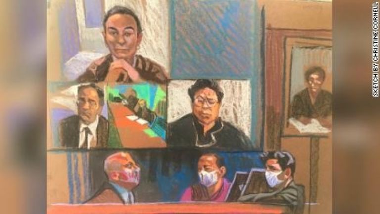 Ghislaine Maxwell duerme con un calcetín en los ojos