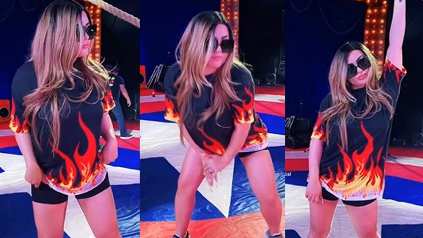 'Gomita' pone de cabeza a TikTok con irresistible vestido y coqueto baile desde el circo