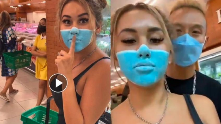 Youtubers enfrentan deportación en Indonesia por pintarse un cubrebocas para "bromear"