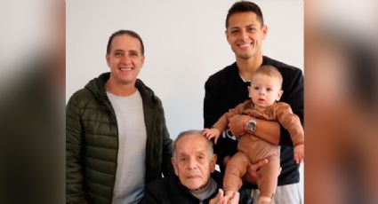 'Chicharito' recuerda conmovido a su fallecido abuelo con foto junto a Noah