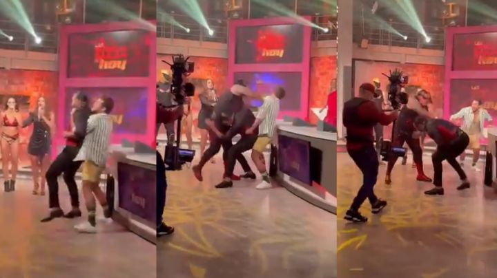 ¡Tensión en Televisa! Integrantes de 'Hoy' se agarran a golpes en vivo; Galilea Montijo estalla