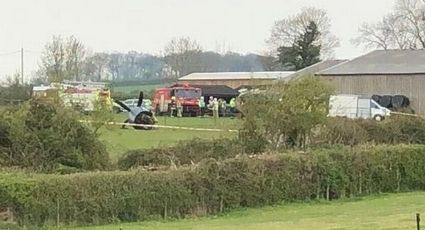 ¡Tragedia en Inglaterra! Avión aterriza de emergencia cerca de construcción; hay dos heridos