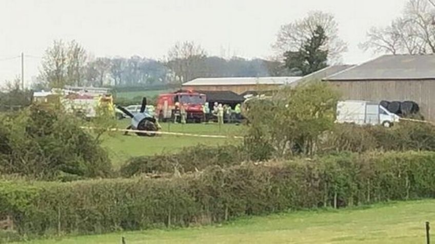 ¡Tragedia en Inglaterra! Avión aterriza de emergencia cerca de construcción; hay dos heridos