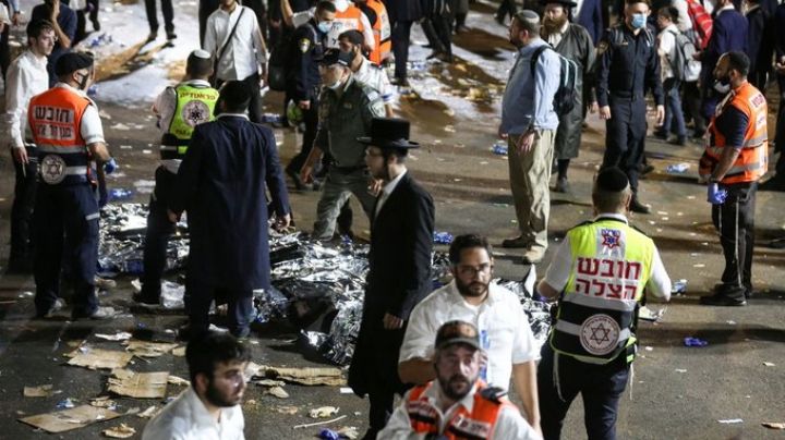 (VIDEO) ¡Tragedia! Peregrinación en Israel termina en estampida; hay al menos 38 muertos