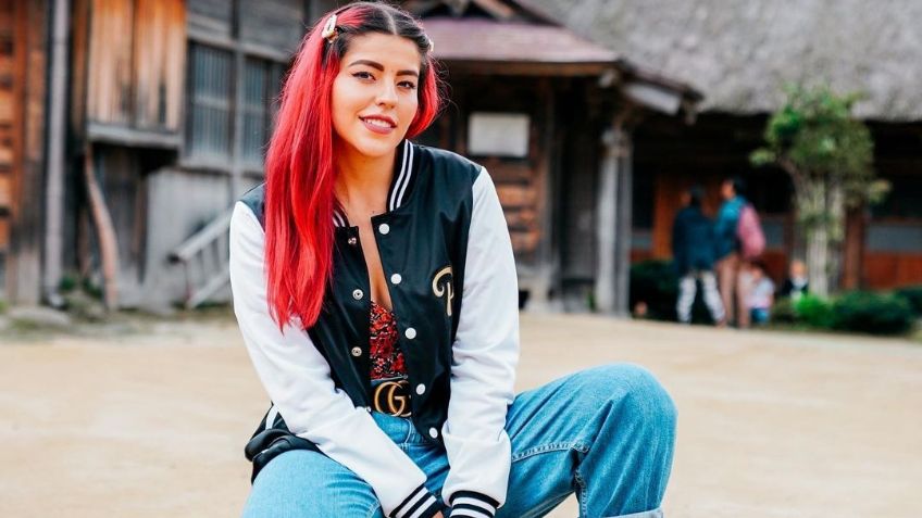 Lesslie de 'Los Polinesios' da cátedra de estilo con colorido outfit neón y atrevido peinado