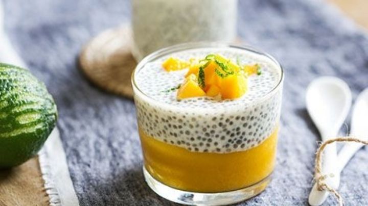 ¡A desayunar! Aprovecha los beneficios de la chía con este delicioso pudin con mango