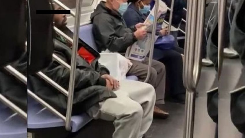 ¡De no creerse! Captan en VIDEO a un pervertido tocándose en el metro de Nueva York