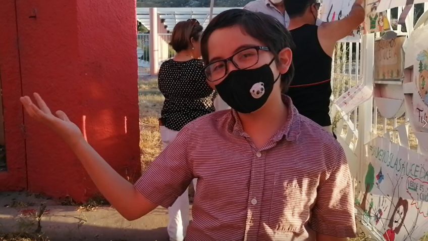 A sus 10 años, el pequeño Luis Elí busca rescatar La Sauceda: "Por favor, abran el parque"