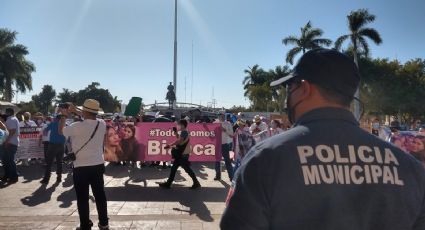 "Ni una más": Marchan por la desaparición de las hermanas Bianca y Aderli Mendoza en Obregón