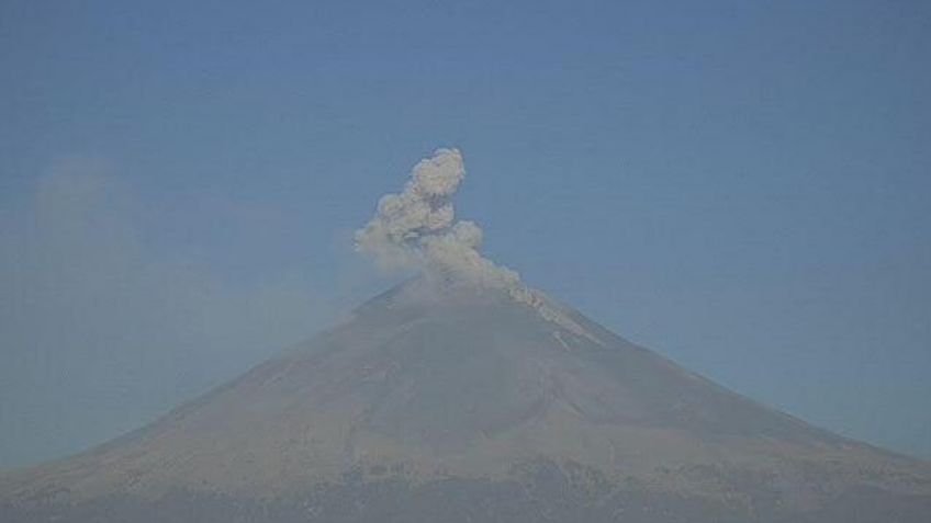 Volcán Popocatépetl registra con poca actividad pero se mantiene en alerta amarilla fase 2