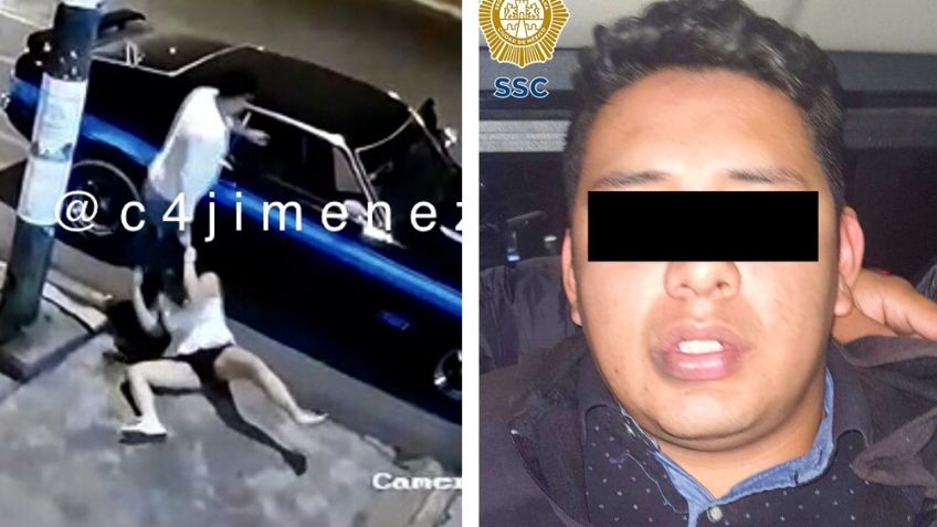 Cae Luis David, sujeto que golpeó, ahorcó y arrastró a mujer en calles de la Ciudad de México