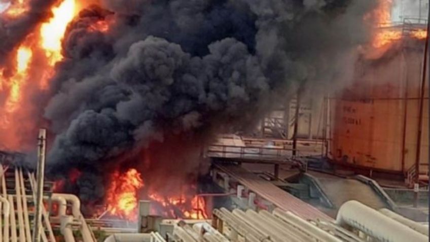 ¡Héroe! Trabajador de Pemex sofoca incendio de refinería en Veracruz; FOTO se hace viral