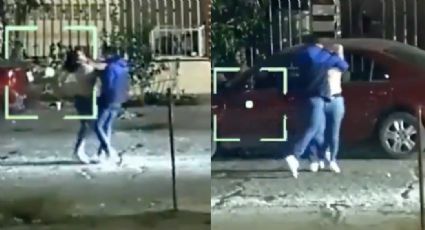 FUERTE VIDEO: Captan brutal ataque a mujer en plena calle de Hermosillo; arrestan al agresor