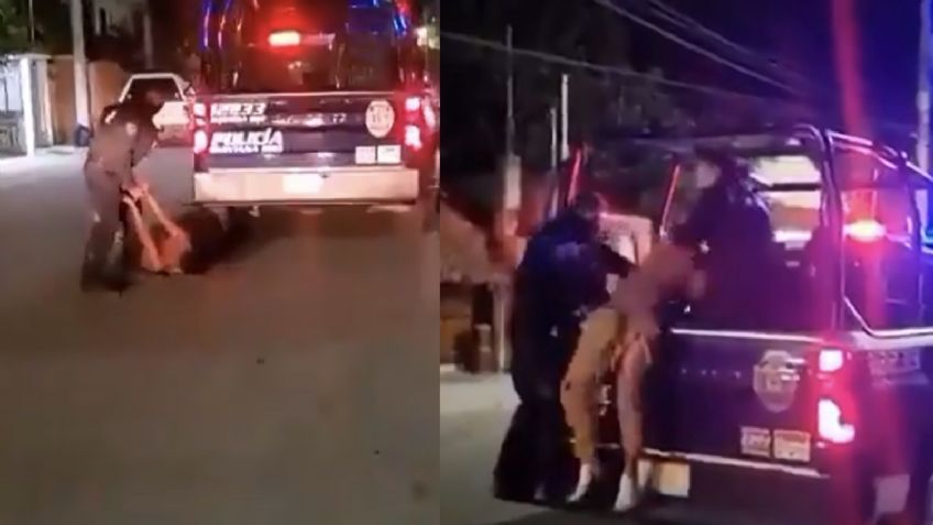 VIDEO: Indigna el uso excesivo de violencia por parte de la Policía nuevamente en Tulum