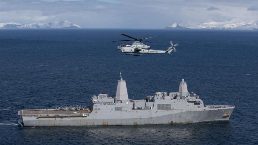 Barco patrullero estadounidense realiza 30 disparos de advertencia a buques iraníes