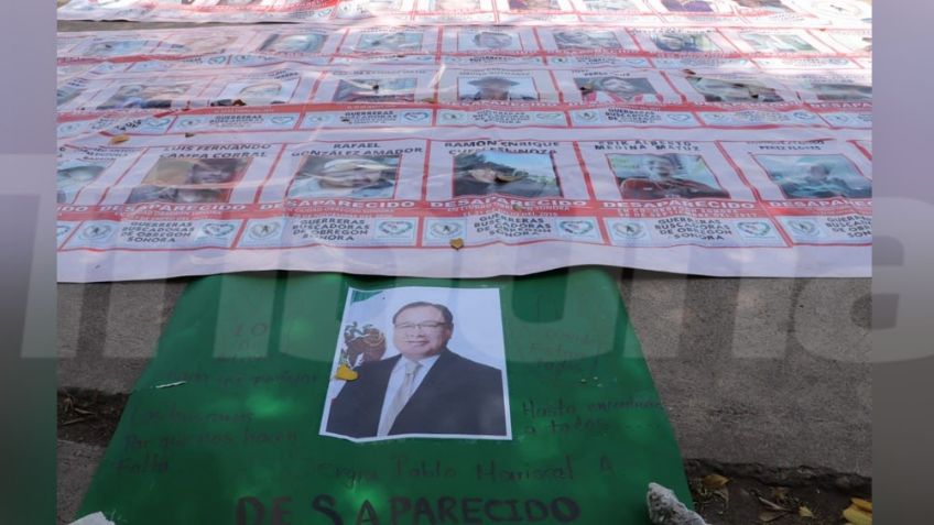 ¡Nada que festejar! Rastreadoras de Cajeme se manifiestan frente a Palacio por el Día de las Madres