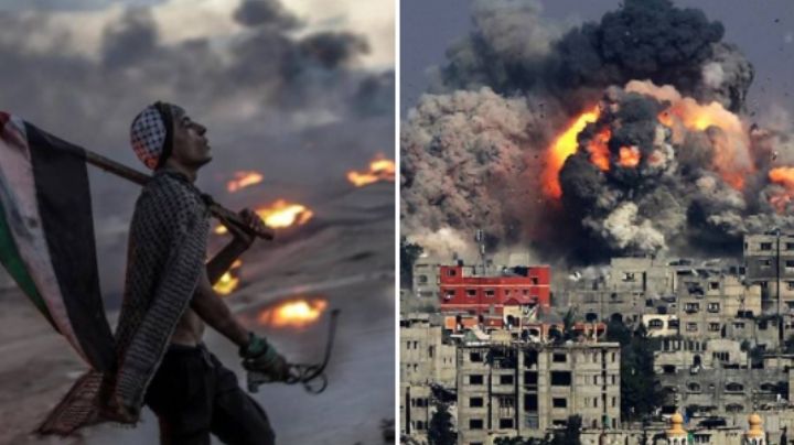 VIDEO: Este es el momento en el que colapsa un edificio de 12 pisos bombardeado por Israel