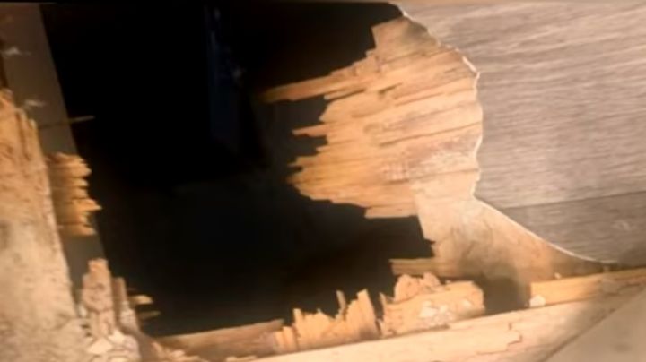 Al borde del vacío: Niño de 4 años queda colgando en un hueco de 3 metros de altura