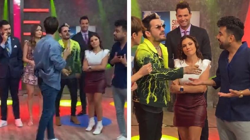 VIDEO: ¡Adiós TV Azteca! Corren a integrante de 'VLA' por hacer grosería a Ricky Montaner en vivo