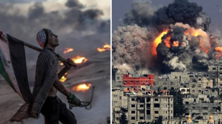 VIDEO: Este es el momento en el que colapsa un edificio de 12 pisos bombardeado por Israel