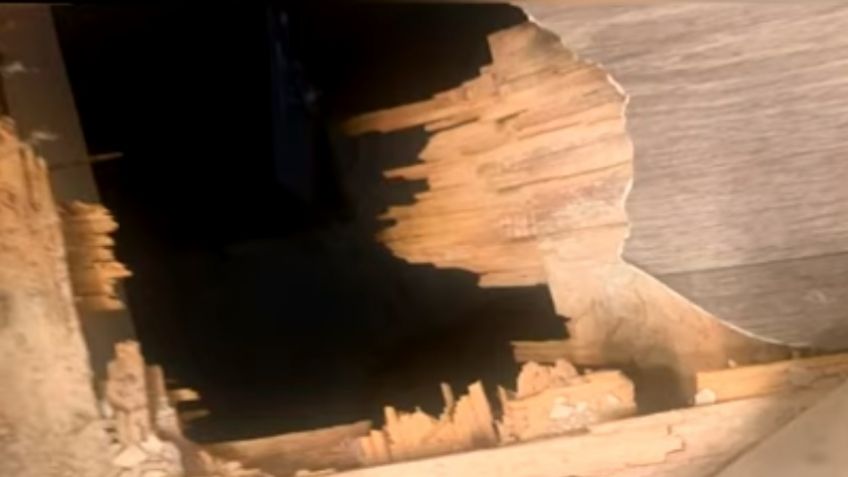 Al borde del vacío: Niño de 4 años queda colgando en un hueco de 3 metros de altura