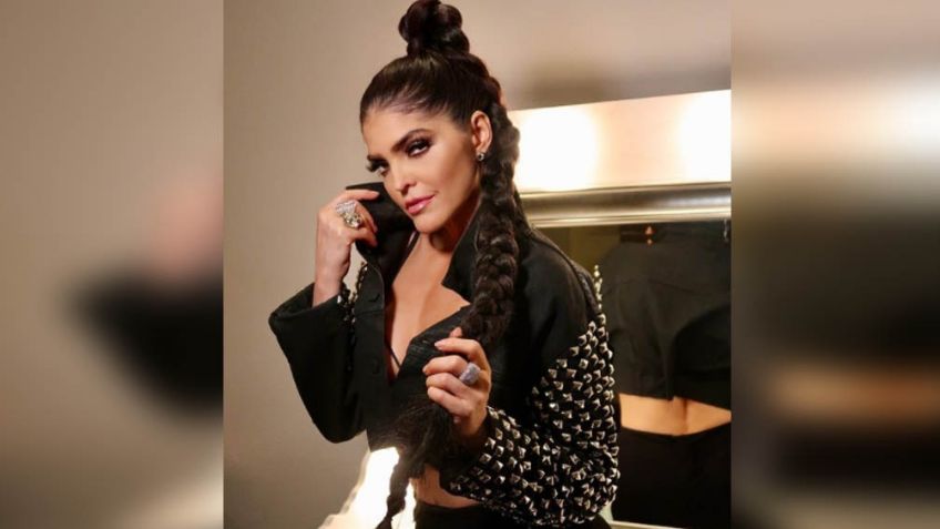 FOTO: ¡Señora! Ana Bárbara enciende las redes al modelar llamativo vestido en 'TTMT'