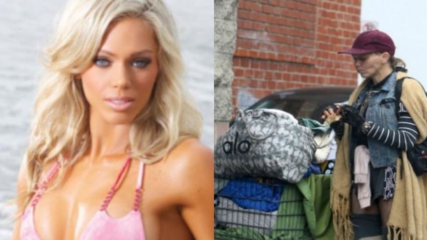 De la pasarela a la calle: Captan a exmodelo de Holywood buscando comida en la basura