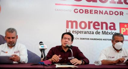 Mario Delgado muestra pruebas de amenazas contra candidatos de Morena en Michoacán