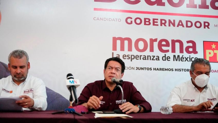 Mario Delgado muestra pruebas de amenazas contra candidatos de Morena en Michoacán