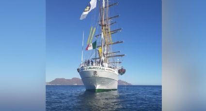 Guaymas: Buque Cuauhtémoc causa expectación en habitante de San Carlos