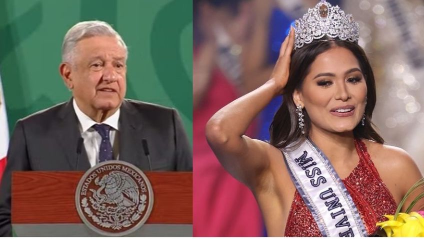"Es la más guapa": La felicitación de AMLO a la ingeniera Andrea Meza, Miss Universo 2021
