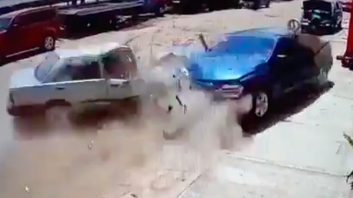 VIDEO del fuerte choque en la México-Querétaro impacta en redes; una mujer murió