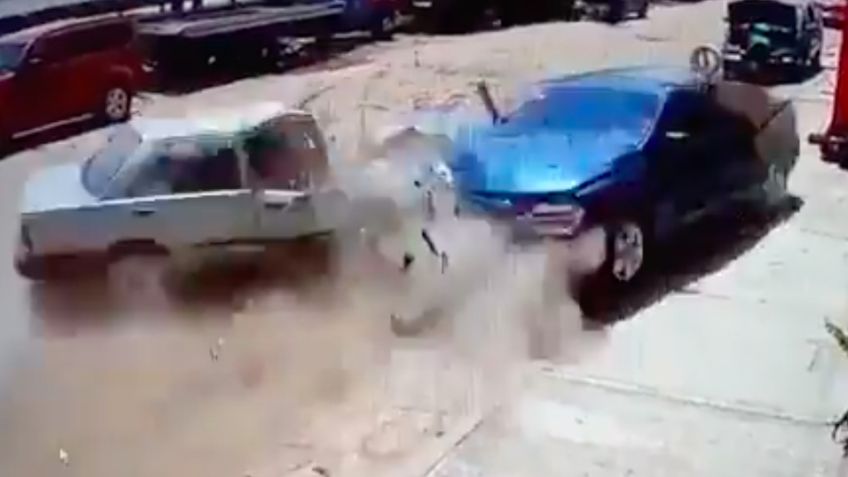 VIDEO del fuerte choque en la México-Querétaro impacta en redes; una mujer murió