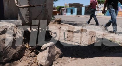 Cajeme: Habitantes de la colonia Valle Verde están preocupados por un poste a punto de derrumbarse
