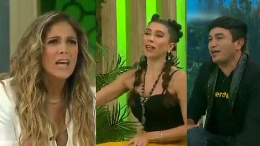 Natalia Alcocer tiene dura pelea con Gabo Cuevas y Bella de la Vega en vivo en TV Azteca: "Envidiosa"