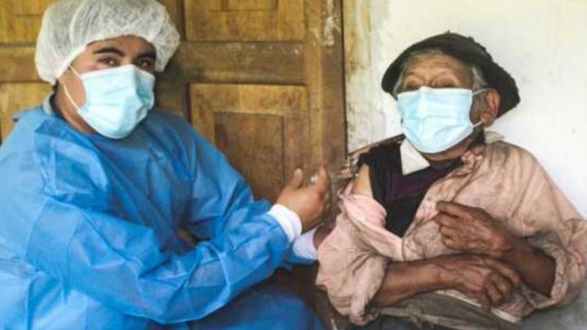 ¡Insólito! Hombre más longevo de Perú recibe vacuna contra coronavirus; tiene 121 años