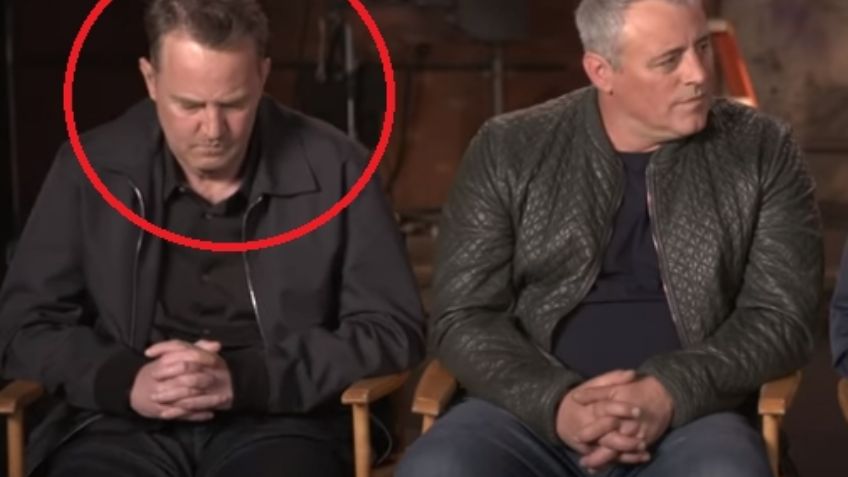 (VIDEO) Preocupa a fans el extraño comportamiento de Matthew Perry en 'Friends': "Me asusta"