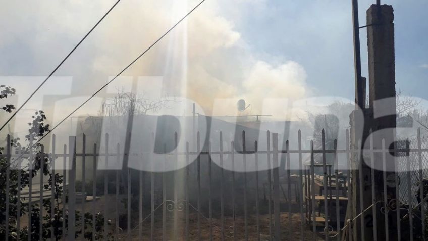 Voraz incendio consume gran parte de una vivienda en el sector Libertad de Empalme