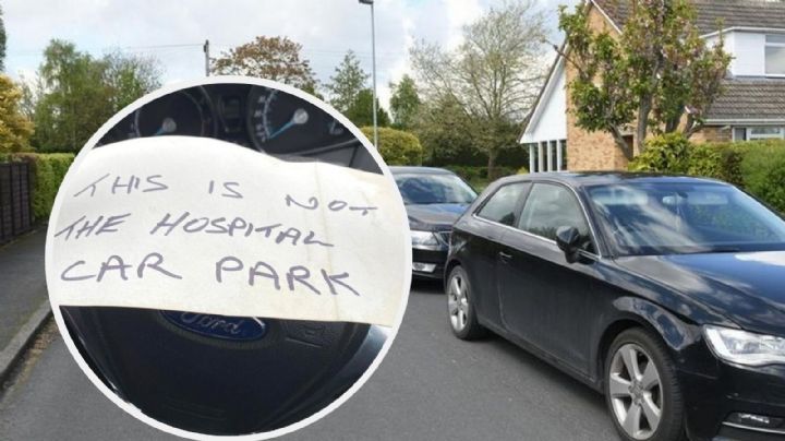 Enfermera se pone a llorar tras encontrar este mensaje de odio pegado a su automóvil