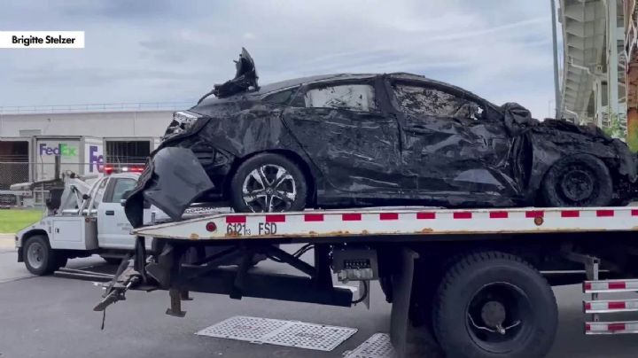 Fatal accidente: Tres hombres mueren tras chocar contra un muro y caer a un arroyo