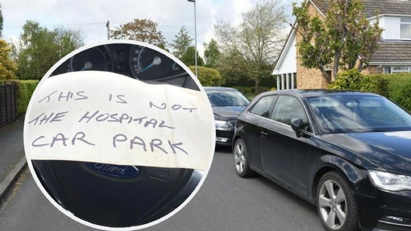 Enfermera se pone a llorar tras encontrar este mensaje de odio pegado a su automóvil