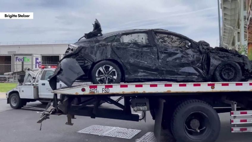 Fatal accidente: Tres hombres mueren tras chocar contra un muro y caer a un arroyo