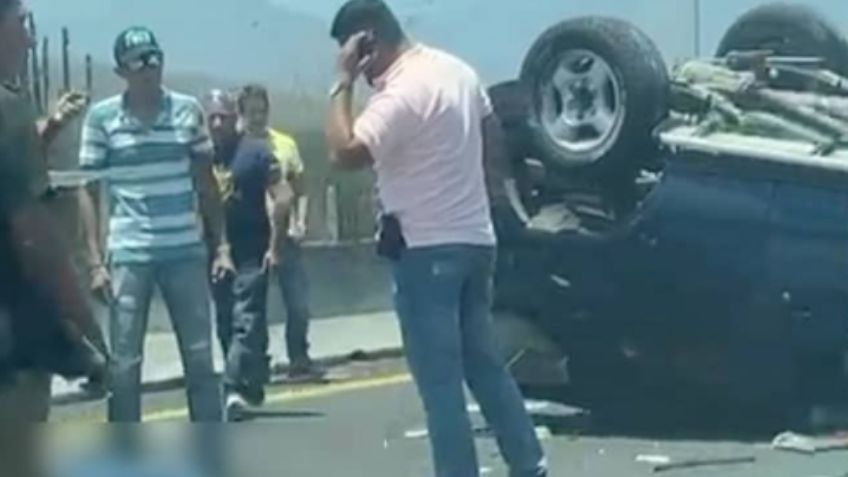 Aparatoso accidente: Vehículo se vuelca y fallece exdiputado Esteban Meneses