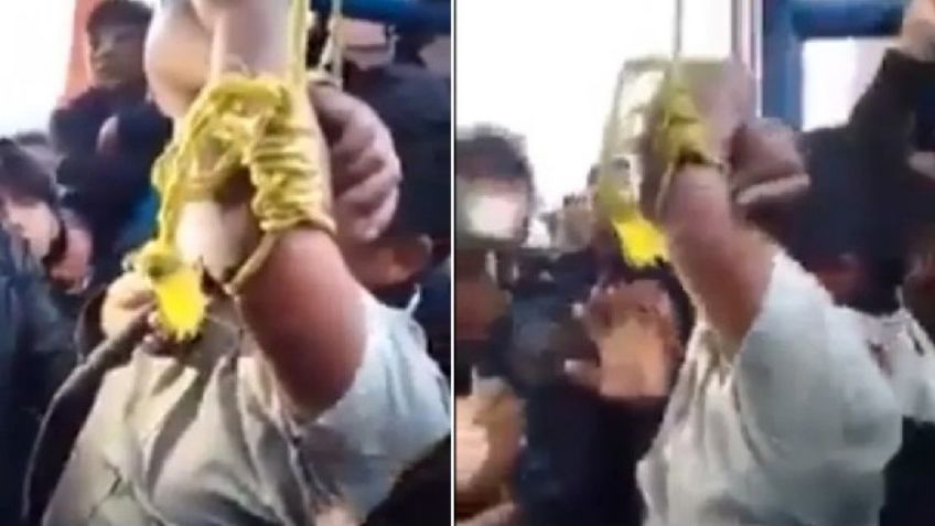 VIDEO: Habitantes de un poblado en Chiapas atan y hacen confesar a hombre el asesinato de su esposa